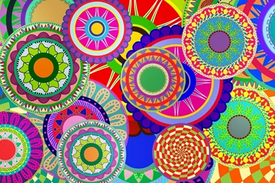 Cool Wallpapers Art With Many Colorful Circles