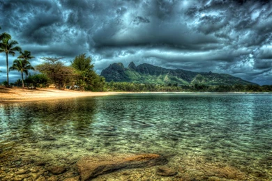 Amazing Clear Sea At A Beach Hdr   (