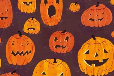 Halloween Pumpkins Pattern HD Desktop Wallpapers : High Definition ...