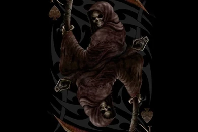 Grim Reaper With Roses Wallpapers