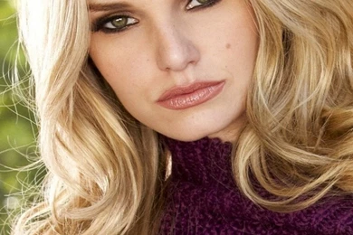 Download Wallpapers 1080x1920 Blonde, Sweater, Eyes, Hair, Model ...