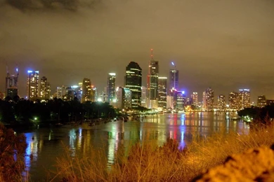 Modern: Brisbane Night Shot Australia Free Desktop Wallpapers For ...