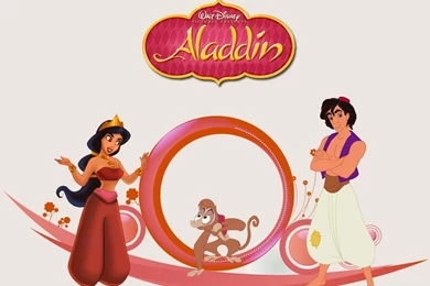 Aladdin And Jasmine   Toonswallpapers.com VS Disneywallpapers.info ...