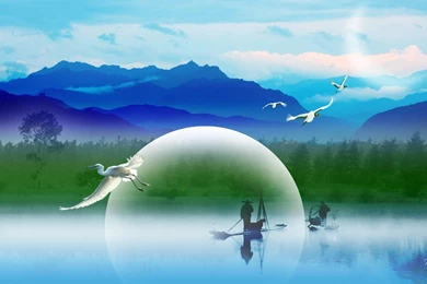 CHINESE LANDSCAPE WALLPAPER   (