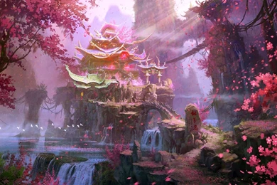 Island Of Peach Blossoms Computer Wallpapers, Desktop Backgrounds ...