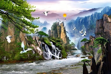 Fashion With House 3D Wallpapers HAWTHORNE Beautiful Land Of ...