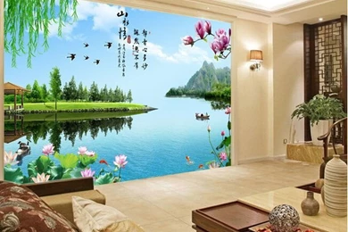 Popular Chinese Landscape Wallpaper Buy Cheap Chinese Landscape ...