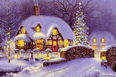 Christmas At The Threshold Wallpapers And Images   Wallpapers ...