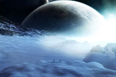 Ice Covered Planet iPad Wallpapers Download