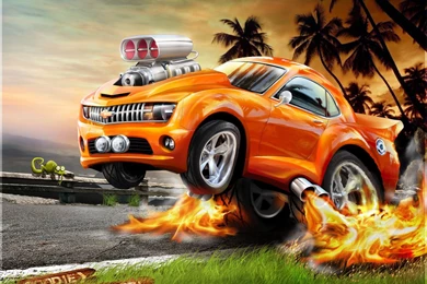 Full HD Wallpapers + Cars, Chevrolet, Camaro, Year 2009, Orange ...