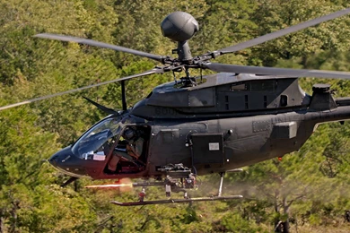 Oh 58 Kiowa M134 Minigun Testing Wallpapers   (