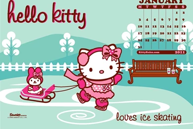 KittyRulez Exclusive Hello Kitty Desktop Calendar Wallpapers ...