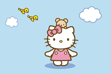 Hello Kitty Under The Clouds Wallpapers 26645