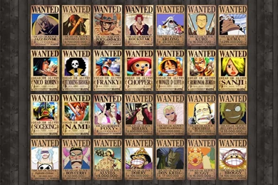 One Piece Wanted Posters Wallpapers   Anime Wallpapers