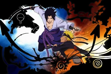 NARUTO VS SASUKE WALLPAPER (