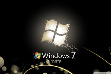 Windows 7 Ultimate Bright Black HD Desktop Wallpapers : Widescreen ...