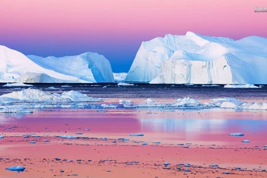 Icebergs In Disko Bay, Greenland Wallpapers   Nature Wallpapers ...