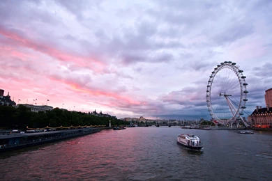 London Eye Wide Angle View Wallpapers Travel HD Wallpapers