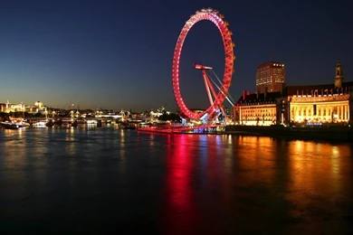 London Eye At Night Inside Wallpaper.