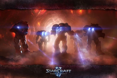 Starcraft 2 Marine Expedition Widescreen Hd Wallpapers