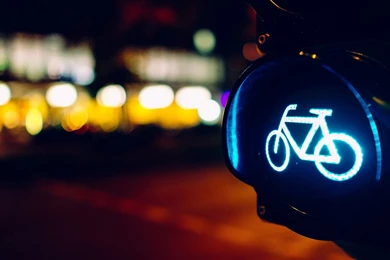 Night Bicycle Lights City HD Wallpapers   FreeWallsUp