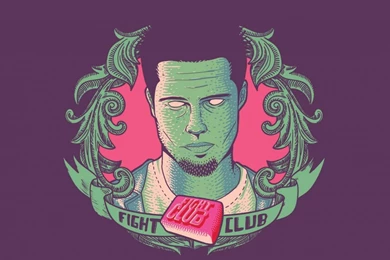 Download Wallpapers 1920x1080 Brad Pitt, Tyler Durden, Art, Fight ...