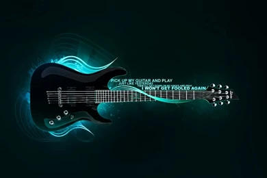 3d Art Rock Guitar Wallpapers