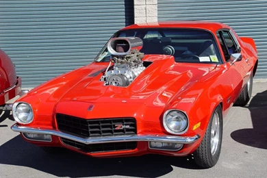 1972 Chevrolet Camaro Z/28   Red   Blower   Front Angle   1280x960 ...