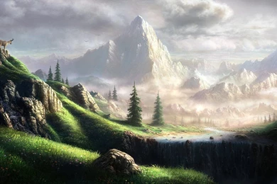 Digital Art Paintings : Fantasy Landscape Digital Paintings By Fel ...