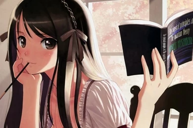 Download Anime Girl Studying Wallpapers 1920x1200