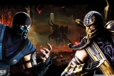 Sub Zero V.S. Scorpion HD Desktop Wallpapers : Widescreen