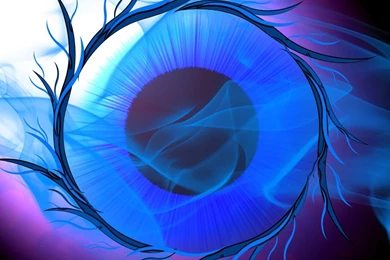 Desktop Wallpapers · Gallery · 3D Art · Eye Blue