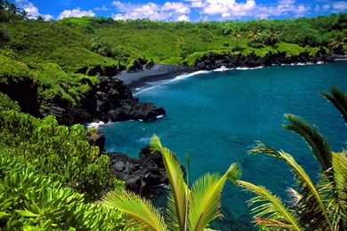 Maui Hawaii Black Beach   Free Wallpapers Page
