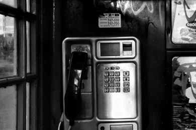 Download Wallpapers 1080x1920 Phone, Booth, Black White, City Sony ...