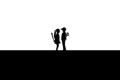 Boy Girl Black And White Tablet Phone Wallpaper Backgrounds   Album ...