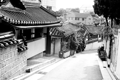 Monochrome City In Asia Tablet Phone Wallpaper Backgrounds   Album ...