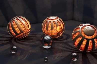 3D Black and Orange Balls Wallpapers.jpg