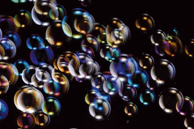 1096x729px Colorful Soap Bubble