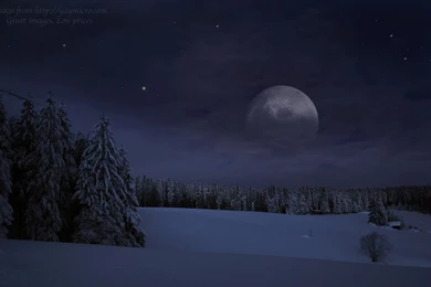 Snow At Night Wallpapers   39847