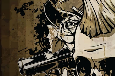 Asus Zenfone 2 Wallpaper: Brown Skulls N Guns Mobile Android ...