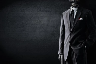 Guns Men Skulls Suit Weapons Wallpapers