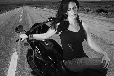 Sons Of Anarchy Chopper Monochrome Maggie Siff