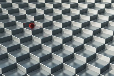 3D Steps Illusion HD Wallpaper