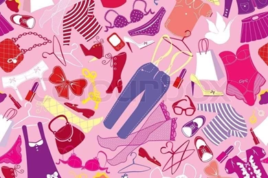 Backgrounds For Fashion Design   Pattern With Silhouettes Of Glamor ...