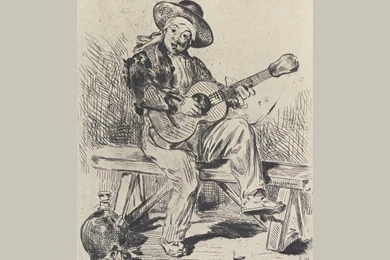 The Guitar Player , Manet Edouard Wallpapers