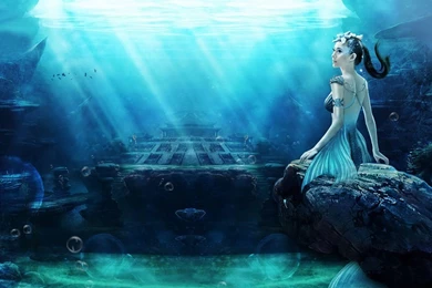 A Mysterious Beautiful Mermaids HD Widescreen Wallpapers.jpg