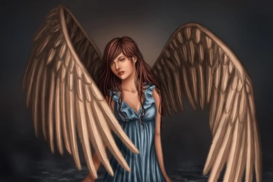 Wide Wings Beautiful Angel Wallpapers