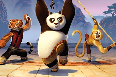 Tigress Monkey Cartoons Panda Toonswallpapers : Full HD Desktop ...