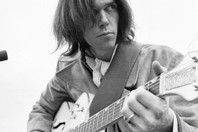 Download Wallpapers 1024x1024 Neil Young, Guitar, Hair, Microphone ...