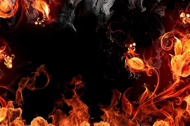 Fire Black Backgrounds Wallpapers